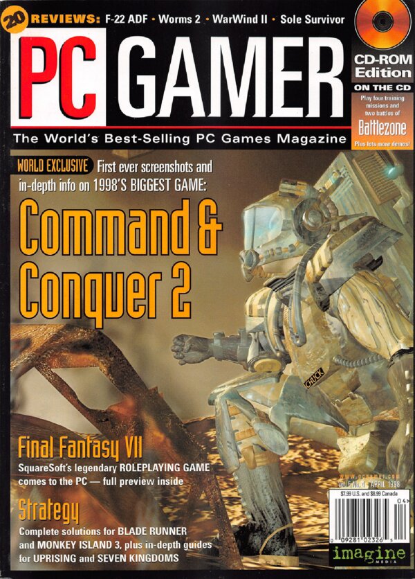 PC Gamer US   Issue 047 (Vol. 5 No. 4   Apr 1998) cover